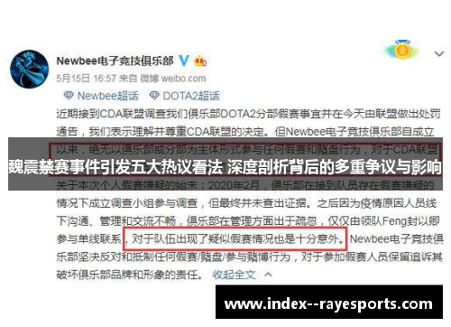 魏震禁赛事件引发五大热议看法 深度剖析背后的多重争议与影响
