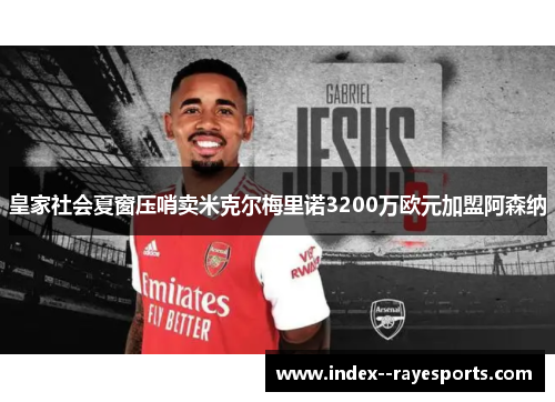皇家社会夏窗压哨卖米克尔梅里诺3200万欧元加盟阿森纳